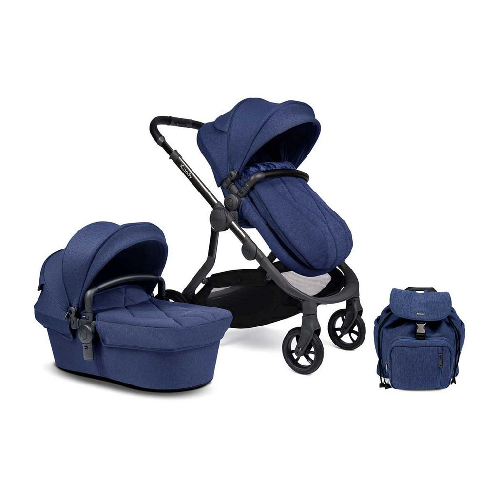 iCandy Orange 3 Pushchair Royal Blue Marl Phantom Single