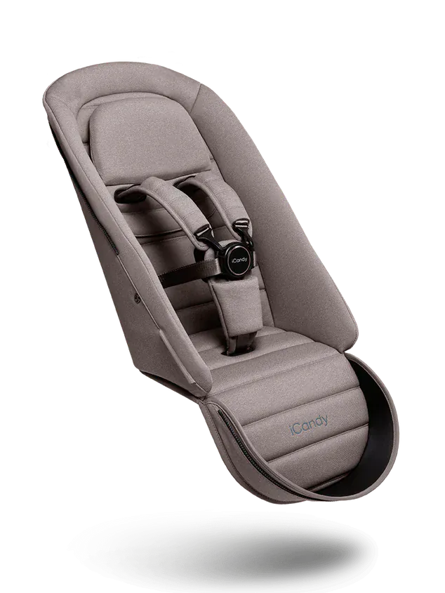 iCandy Peach 7 second seat fabric in Porcini (British brand)
