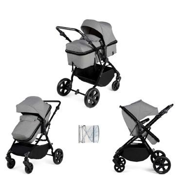 Ickle Bubba Comet 2 in 1 Pushchair Black/Space Grey/Black/ Pack Size 1