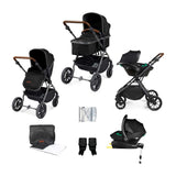 Ickle Bubba Cosmo all-in-one i-Size Travel System pisztoly fém/fekete/barna/ 1-es csomagméret