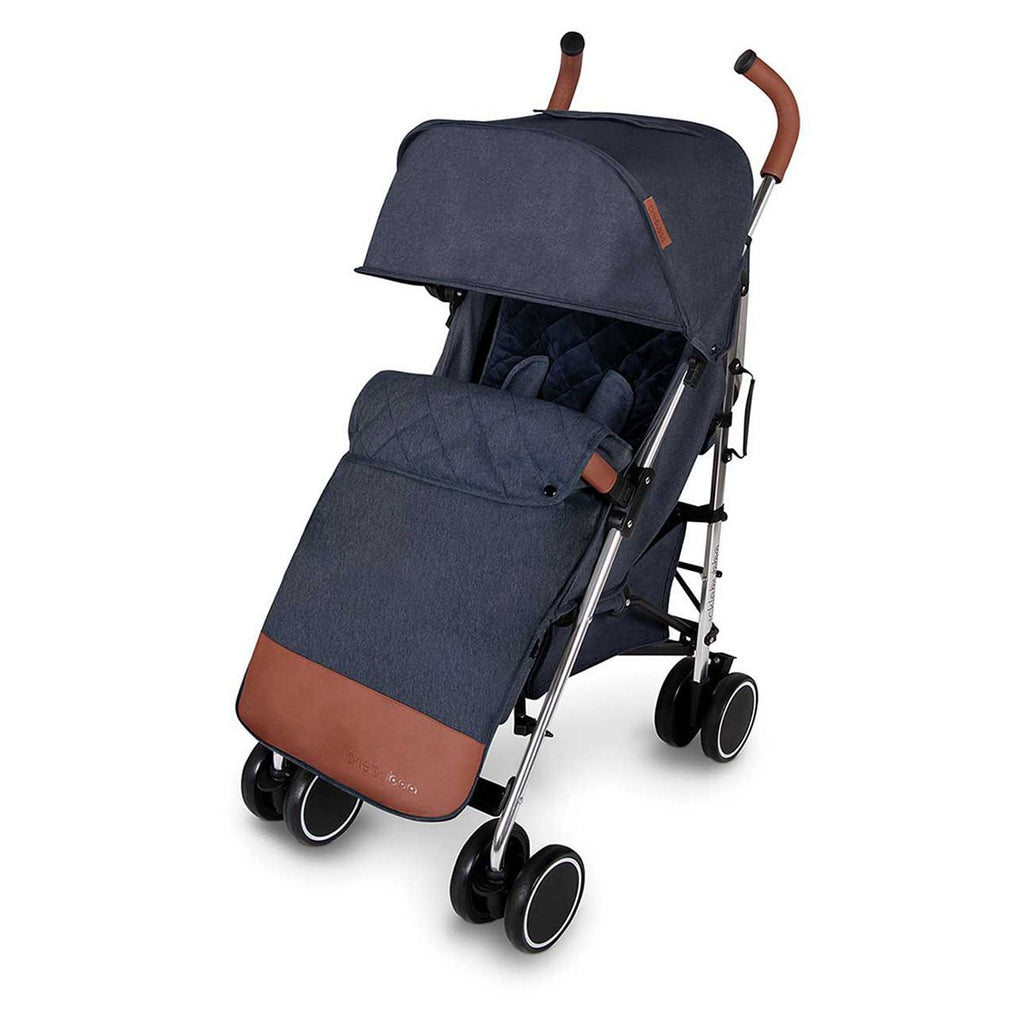 Ickle Bubba Discovery Max pushchair silver colour and denim blue