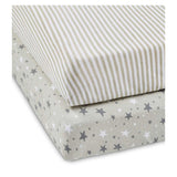 Ickle Bubba Fitted Cotbed Sheets - Cosmic Aura 2 Pack