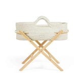 Ickle Bubba Nova moses basket and stand in Cloud Pine (British brand)