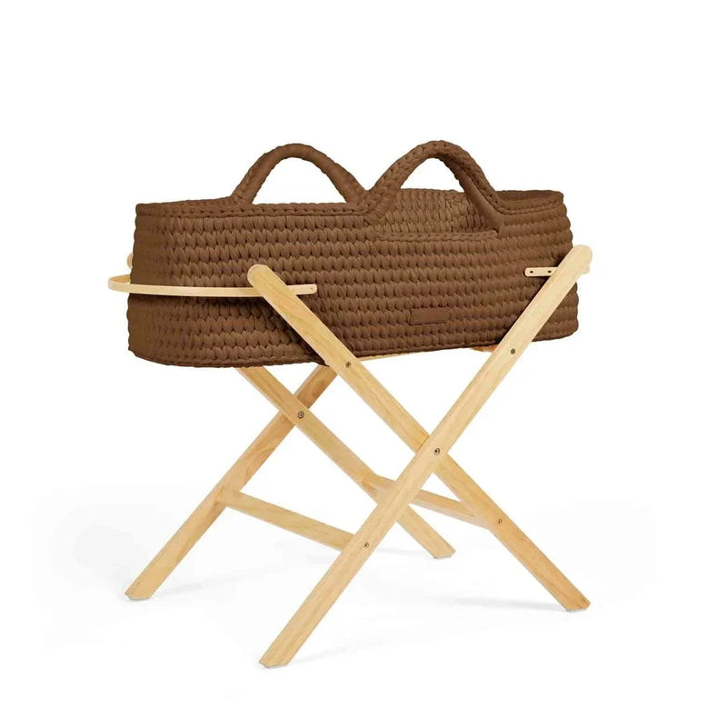 Ickle Bubba Nova moses basket and stand Mocha/Pine, imported from the UK