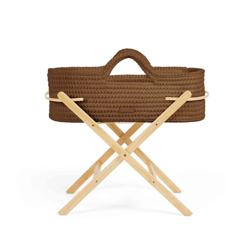 Ickle Bubba Nova moses basket and stand Mocha/Pine, imported from the UK