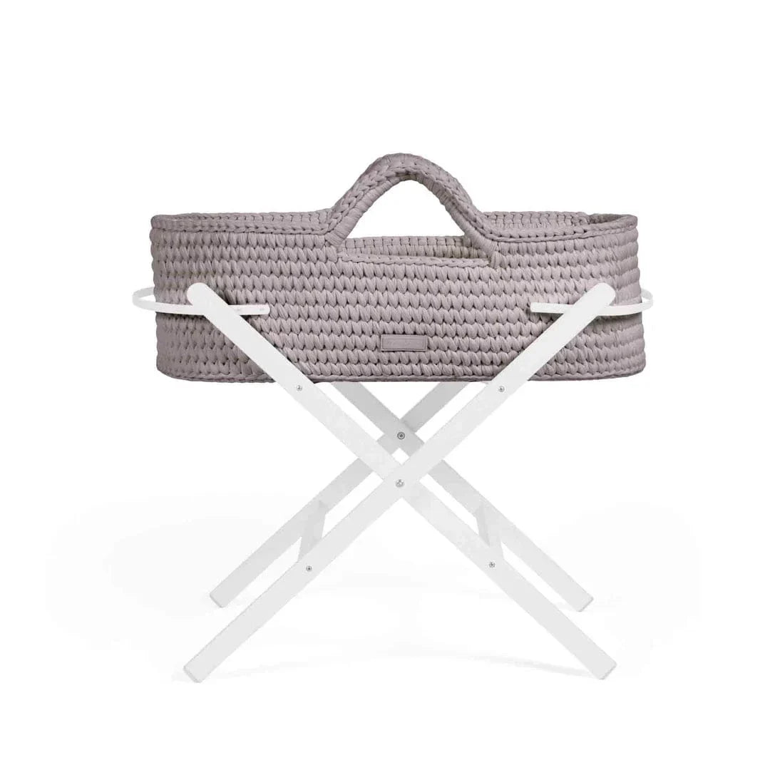 Ickle Bubba Nova moses basket and stand in Tawny/White, UK version