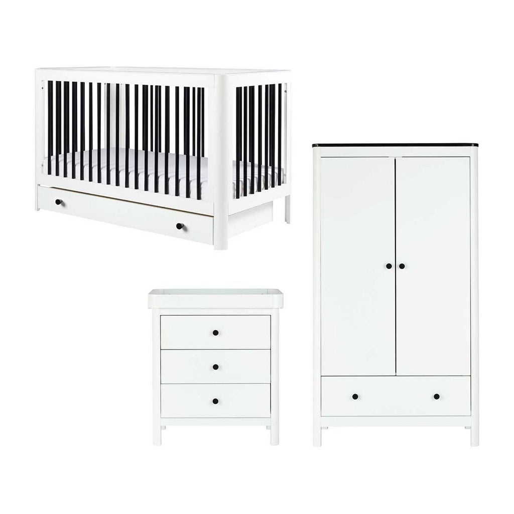 Ickle Bubba Tenby 3 Piece Furniture Set and Under Drawer - Mono