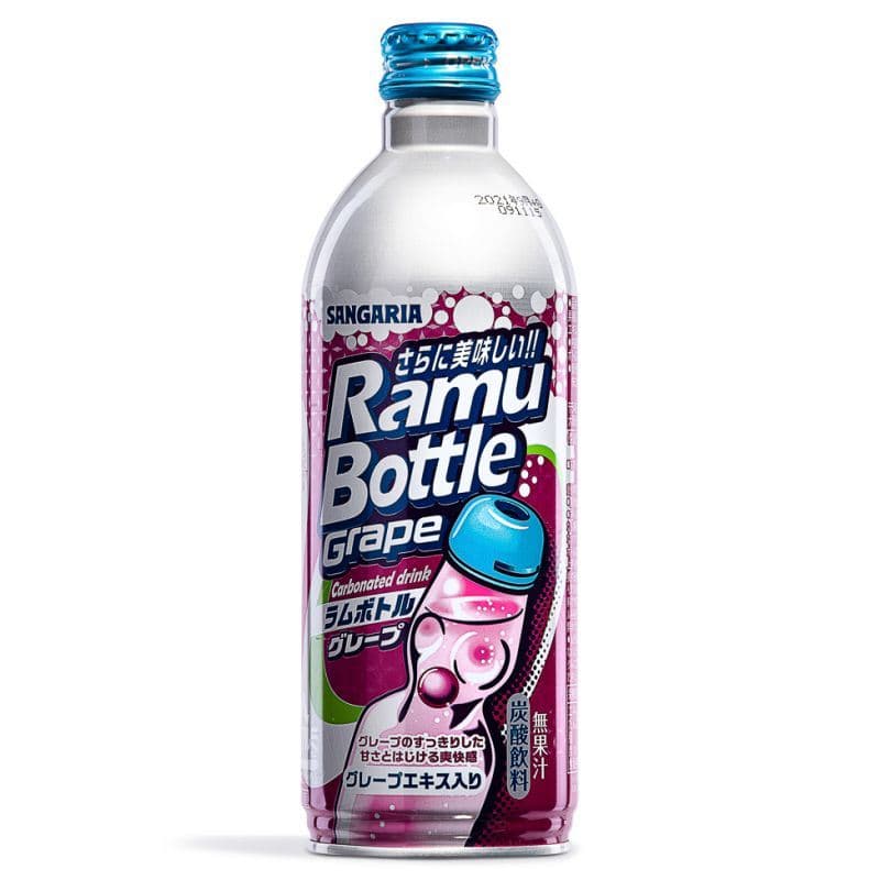 Sangaria Ramu Bottle Grape Carbonated Drink ラムボトル グレープ