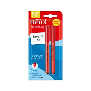 Berol Handwriting Pens Black 2 Pack - British product