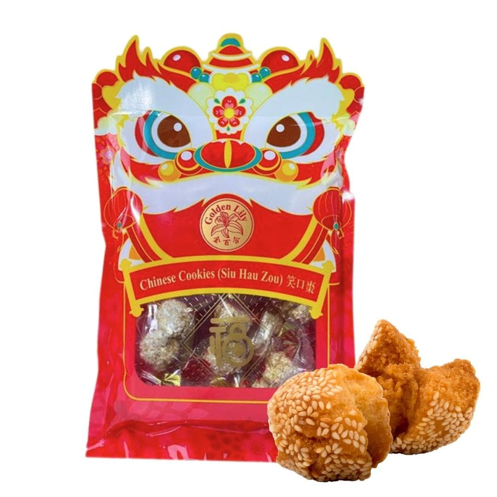 Golden Lily Chinese Cookies (Siu Hau Zou) 金百合 笑口棗