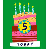 Sainsbury's 5th Birthday Badge Card (British brand)