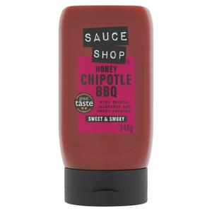 Sauce Shop Honey Chipotle BBQ Sauce 340g (British brand)