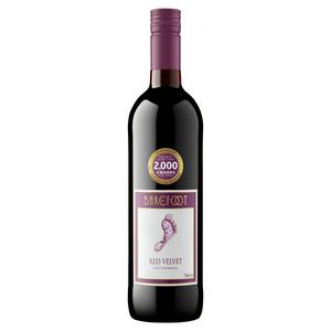 Sainsburys Barefoot Red Velvet Red Wine 75cl- Buy online at McGrocer