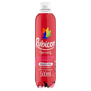 Sainsburys Rubicon Bjørnebær Bringebær Musserende Vann 500ml- Kjøp online på McGrocer