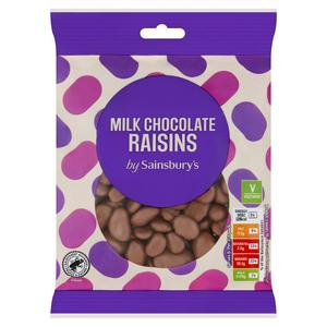 Sainsbury's Milk Chocolate Raisins 180g (British brand)