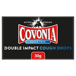Covonia Cough Drops Sugar Free Double Impact 30g - British product