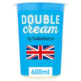 Sainsbury's Doppelrahm Britische Milchsahne 600ml (Britische Marke)