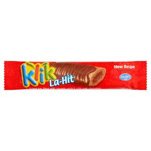 Klik La-Hit milk chocolate nougat bar 35g, UK version