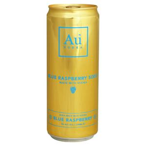 Au Vodka Blue Raspberry Soda 33cl - British product