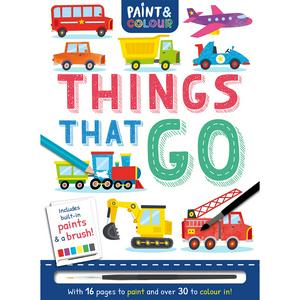 Igloo Books Things That Go Paint & Colour Book, UK version