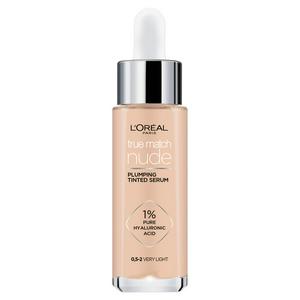 Sainsburys L'Oreal Paris True Match Nude Plumping Tinted Serum Shade 0.5-2 Very Light Hyaluronic Acid- Buy online at McGrocer
