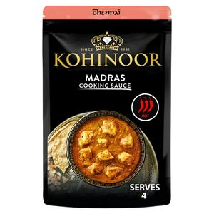 Kohinoor Madras Cooking Sauce 375g pouch container, UK version