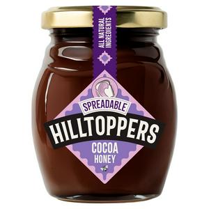 Hilltoppers Spreadable Cocoa Honey 225g Jar, UK version