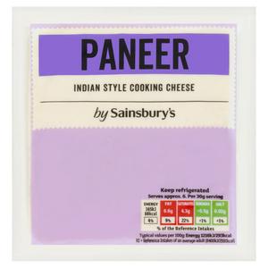 Sainsbury's Paneer cooking cheese 200g, imported from the UK