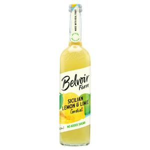 Sainsburys Belvoir Farm No Added Sugar Sicilian Lemon and Lime Cordial 500ml- Buy online at McGrocer