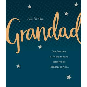 Sainsburys Carlton Grandad Birthday Greeting Card 15.9x18.4cm- Buy online at McGrocer
