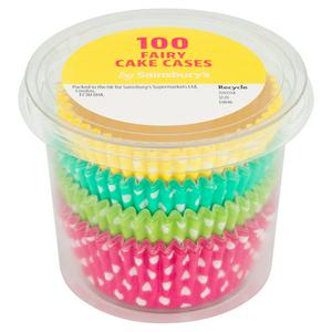 Sainsbury's cake cases polka dot 100 (British brand)