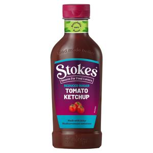 Stokes Tomato Ketchup Reduced Sugar 485g (British brand)