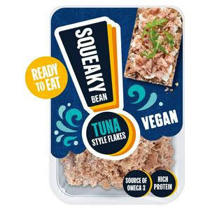 Squeaky Bean tuna style flakes vegan alternative 120g (British brand)