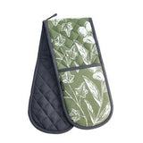 Habitat green floral double oven glove 19x92cm, UK version