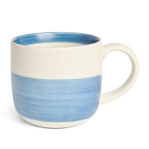 Sainsburys Habitat Artisan Stripe Stoneware Mug Blue- Buy online at McGrocer