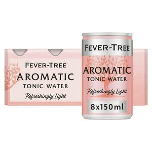 Sainsburys Fever-Tree Refreshingly Light Aromatic Tonic Water 8x150ml- Buy online at McGrocer