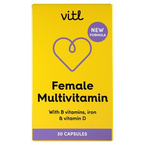 Vitl Female Multivitamin Capsules 30 (British brand)
