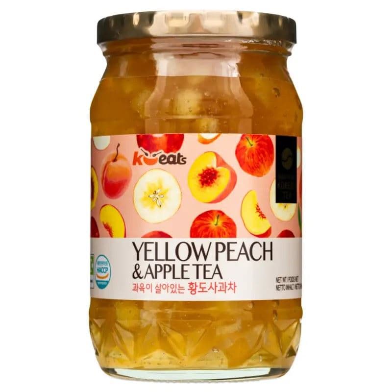 K-Eats Traditional Korean Yellow Peach & Apple Tea 황도사과차