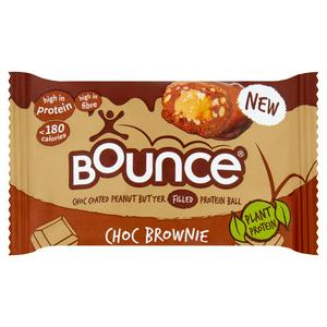 Bounce chocolate brownie peanut butter protein ball 40g - British product