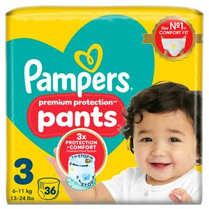Sainsburys Pampers Premium Protection Windelhosen Größe 3 6kg-11kg 36 Stück- Online bei McGrocer kaufen