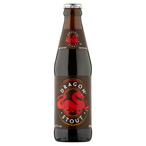 Dragon Dark Stout Beer Bottle 284ml - British product