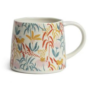 Habitat floral ripple mug 310ml capacity ceramic , UK version