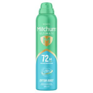 Mitchum Women Ultimate Cotton Burst Antiperspirant 250ml imported from the UK