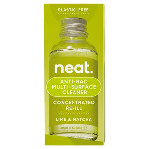 Neat Lime Matcha Multi Surface Cleaner Refill 30ml, imported from the UK