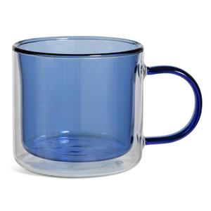 Habitat double walled mug blue 250ml, UK version