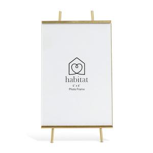 Habitat Easel Photo Frame Gold 18x10cm, UK version