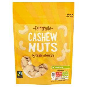 Sainsbury's Fairtrade Cashew Nuts 100g - British product