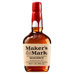Maker's Mark bourbon whisky 70cl, imported from the UK