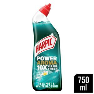 Sainsburys Harpic Power Aroma Sea Mist & White Blossom Toalettskålrens- Kjøp online på McGrocer