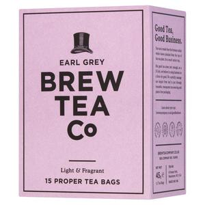 Brew Tea Co Earl Grey Tea Bags 45g - British product